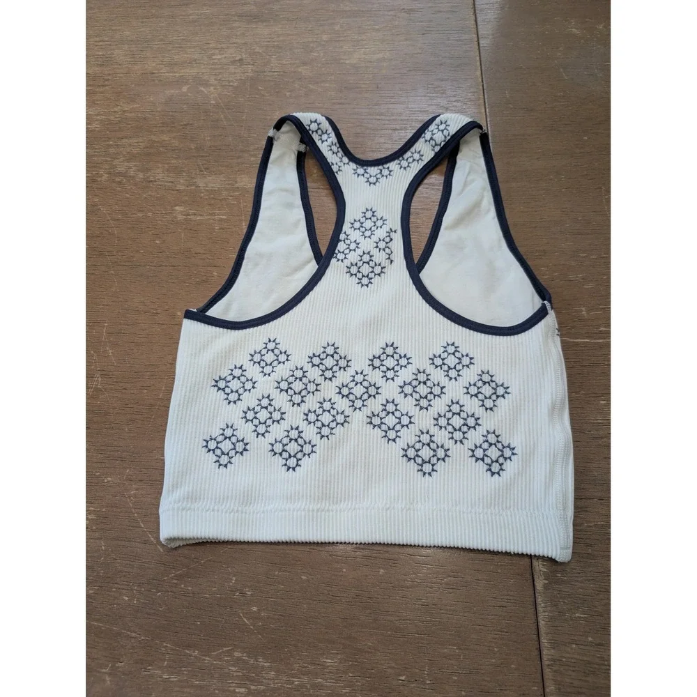 Free People FP Movement Free throw tank Sports Bra Top Women's‎ XS white flake